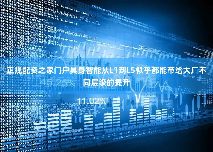 正规配资之家门户具身智能从L1到L5似乎都能带给大厂不同层级的提升